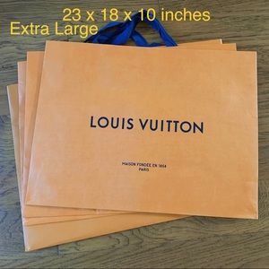 1 X LARGE 23" Louis Vuitton Shopping Tote Gift Bag